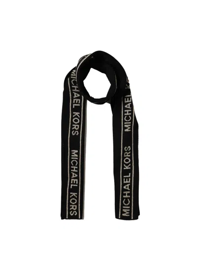 Michael Kors Scarf With Logo In Black