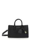Michael Kors 'scarlett' Black Handbag With Logo Lettering On The Front And Padlock Detail