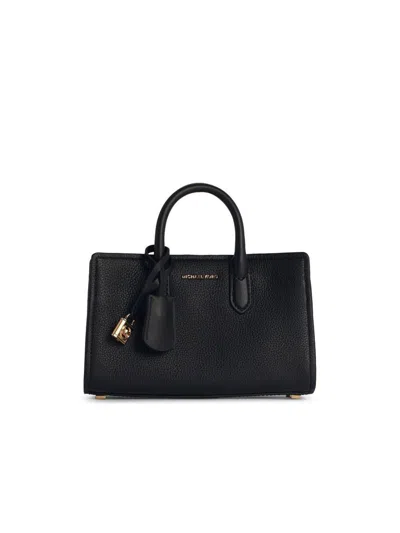 MICHAEL KORS MICHAEL KORS 'SCARLETT' BLACK LEATHER BAG
