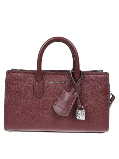 Michael Kors Scarlett Hammered Leather Handbag In White