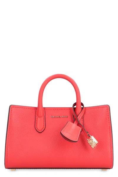 Michael Kors Scarlett Leather Bag In Red