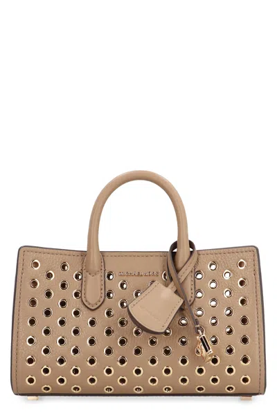 Michael Kors Scarlett Leather Handbag In Turtledove