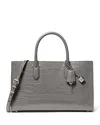 Michael Kors Scarlett Medium East West Satchel In Slate