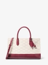 Michael Kors Scarlett Medium Logo Jacquard Satchel