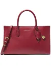 Michael Kors Scarlett Medium East West Satchel In Red