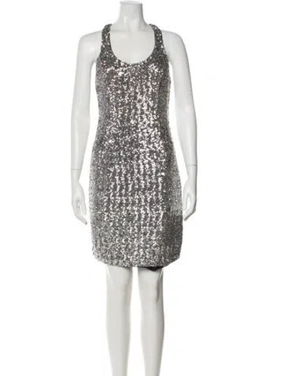 Pre-owned Michael Kors Scoop Neck Mini Dress