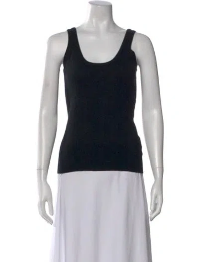Pre-owned Michael Kors Scoop Neck Sweater In Black