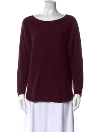 Pre-owned Michael Kors Scoop Neck Sweater In Burgundy