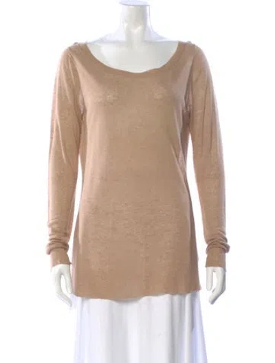 Pre-owned Michael Kors Scoop Neck Sweater In Neutral