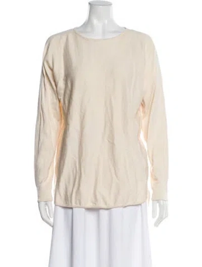 Pre-owned Michael Kors Scoop Neck Sweater In Neutral