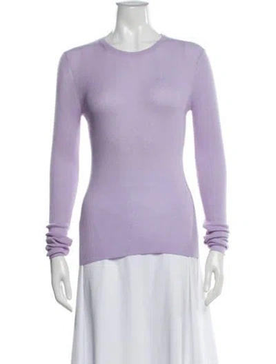 Pre-owned Michael Kors Scoop Neck Sweater In Purple