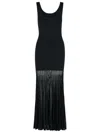 Michael Kors Sleeveless Sheer Maxi Dress In Black In Black