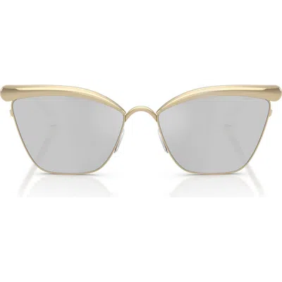 Michael Kors Scottsdale 56mm Cat Eye Sunglasses In Gold