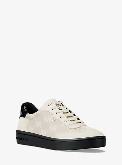 Michael Kors Scotty Logo Jacquard Sneaker In Black