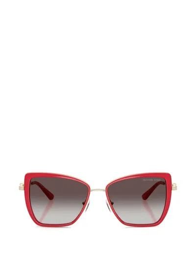 Michael Kors Sea Island Cat-eye Sunglasses In Red