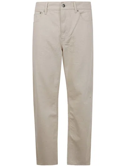 Michael Kors Seeded Finn Straight Jeans In Beige