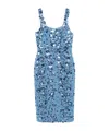 Michael Kors Cornflower Blue Midi Dress In Cornflower Blue