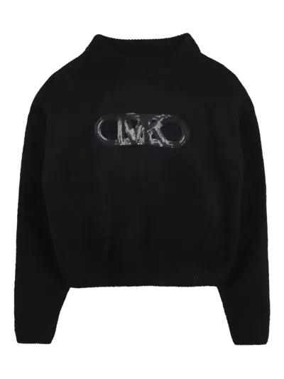Michael Kors Kids' Sequin-embellished Jumper In Black