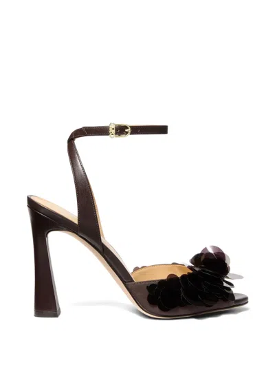 Michael Kors Sequin Embellished Sandals In Brown