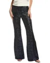 Michael Kors Collection Sequin Flare Pant In Black