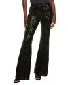 Michael Kors Collection Sequin Flare Pant In Black