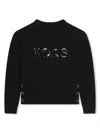 Michael Kors Sequin-logo Jumper In Schwarz