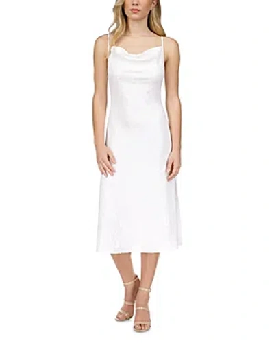 Michael Kors Sequin Midi Slip Dress In White