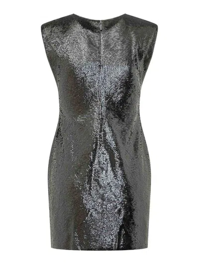 Michael Kors Sequin Mini Dress In Black