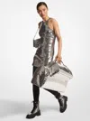 Michael Kors Sequined Jersey Tank Dress In Gray