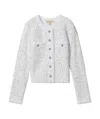 Michael Kors Sequinned Cardigan In White