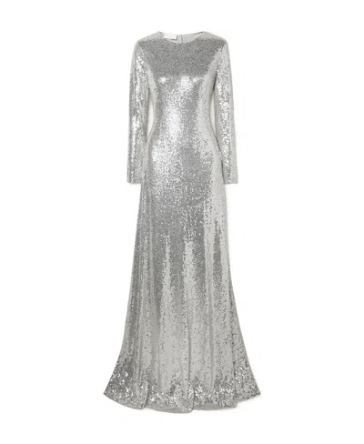 Michael Kors Sequined Plain Dress Dress In Gray