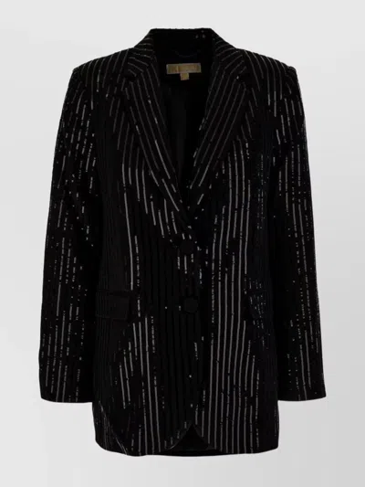 Michael Kors Sequined Triacetate Blend Blazer In Red