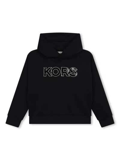Michael Kors Kids' Hoodie Mit Pailletten-logo In Schwarz