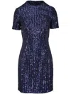 Michael Kors Kleid Mit Pailletten In Blau