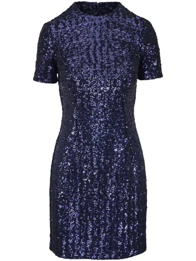 Michael Kors Kleid Mit Pailletten In Blau