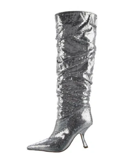 Pre-owned Michael Kors Sequins Lace-up Boots