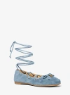 Michael Kors Shae Flex Suede Ballet Flat In Multi