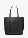 Michael Kors Sharon Medium Leather Tote Bag In Black