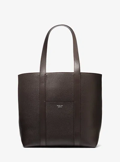 Michael Kors Sharon Medium Leather Tote Bag In Brown