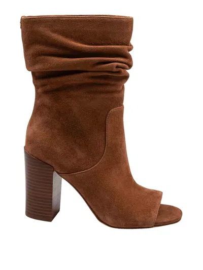 Michael Kors Shayna Heeled Bootie In Brown