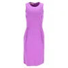 Michael Kors Sheath Dress In Purple Virgin Wool In Purple