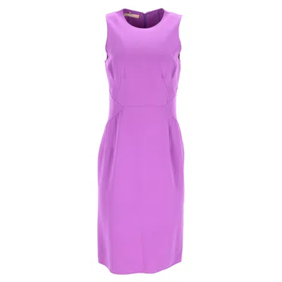Michael Kors Sheath Dress In Purple Virgin Wool