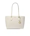Michael Kors Sheila Large Signature Logo Tote In White