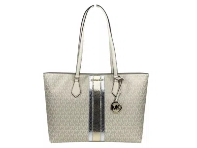 Michael Kors Sheila Large Tote Purse Bag Pale Women's Gold In Multi