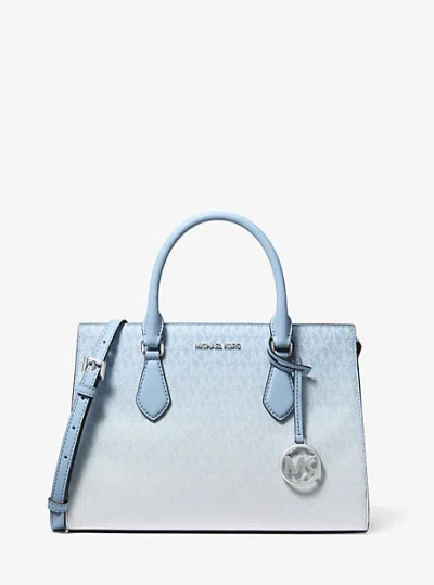 Michael Kors Sheila Medium Ombré Signature Logo Satchel