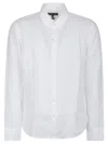 Michael Kors Long Sleeves Linen 2 Pockets Over Shirt In White