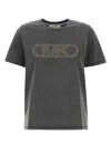 Michael Kors Crew Neck Cotton T-shirt In Black