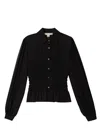 Michael Kors Smocked Blouse In Black