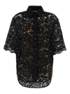 Michael Kors Floral Lace Shirt In Nero