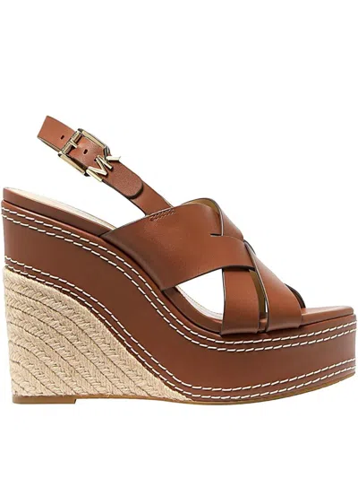 Michael Kors Nora Wedge In Brown